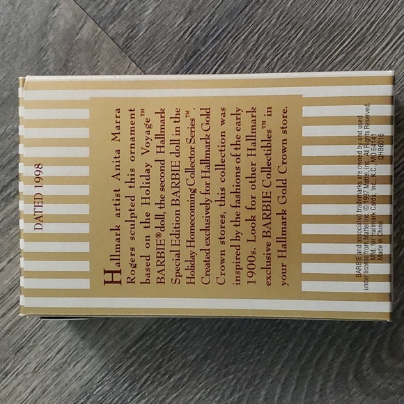 NEW - Vintage Hallmark 1998 Holiday Voyage Barbie Keepsake Ornament - Picture 8 of 10